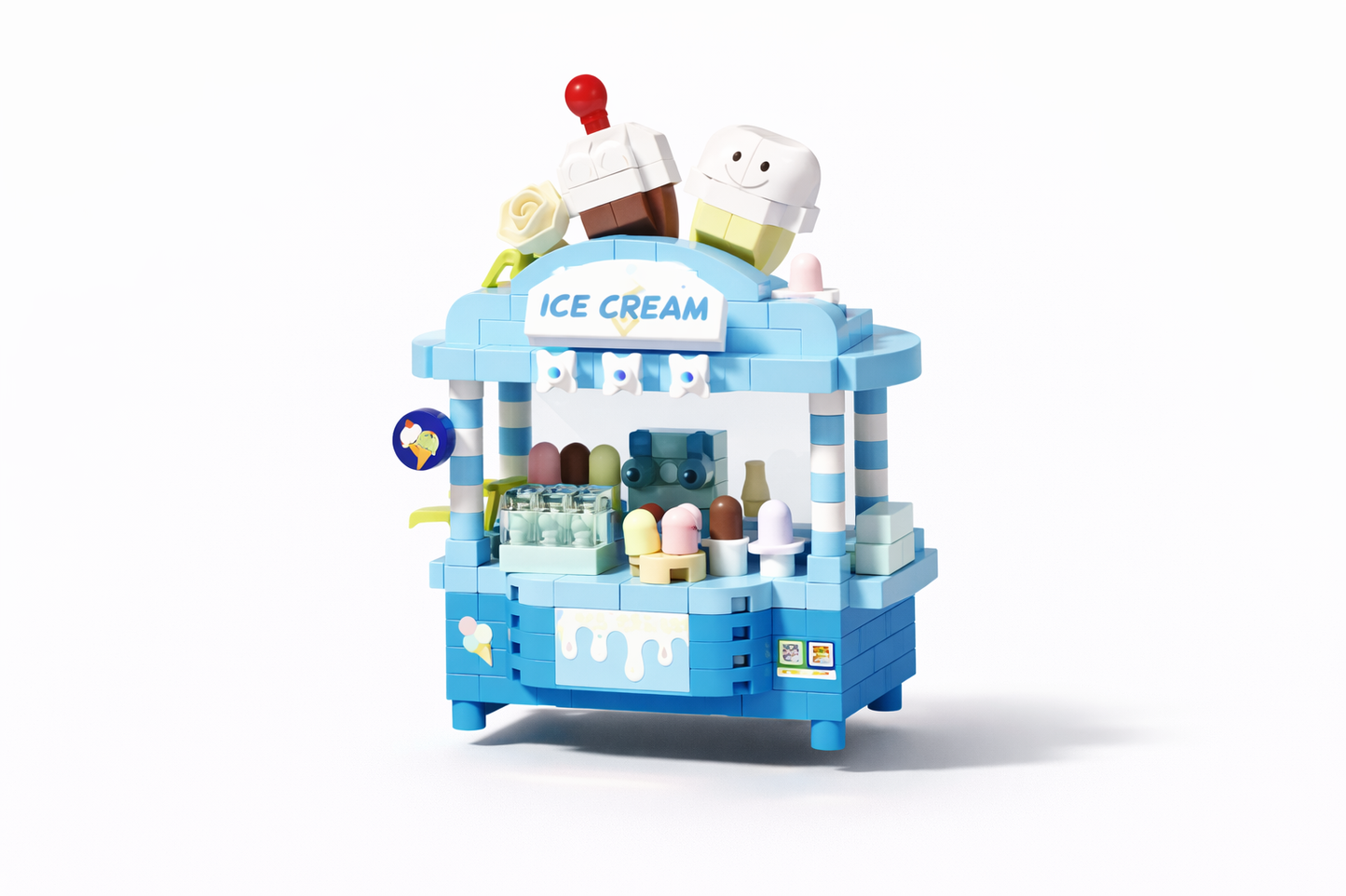 Mini Ice Cream Stand Building Block Set (285 Pieces)