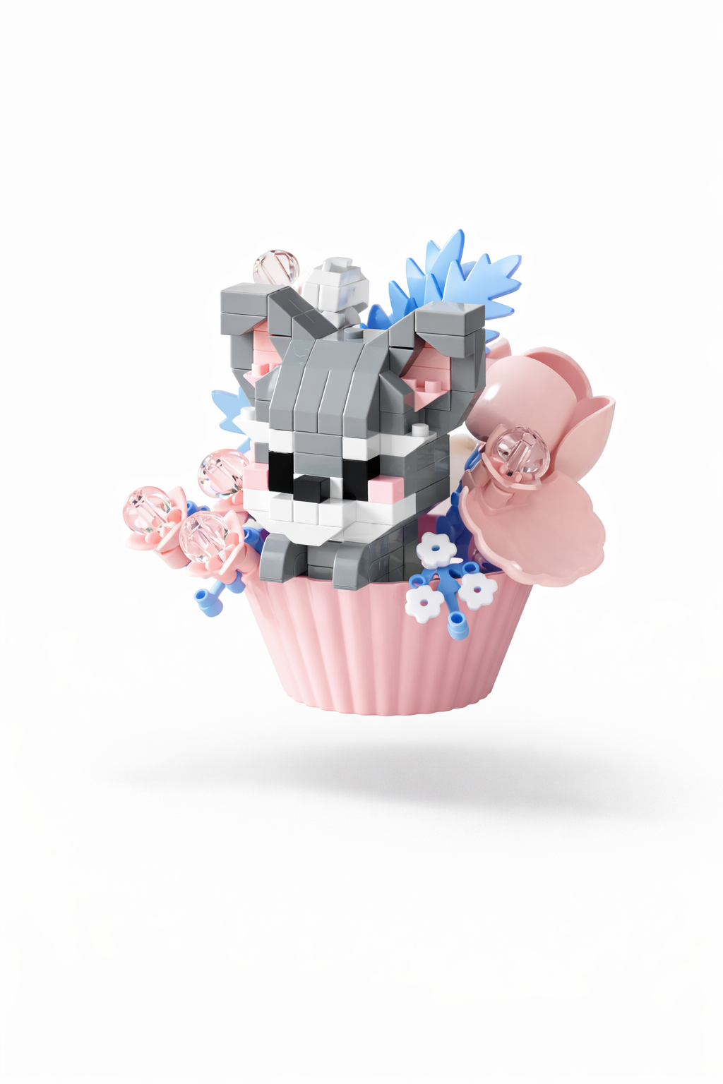 Mini Husky Cupcake Garden Building Block Set (250 Pieces)