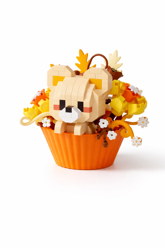 Mini Puppy Cupcake Building Block Set (256 Pieces)
