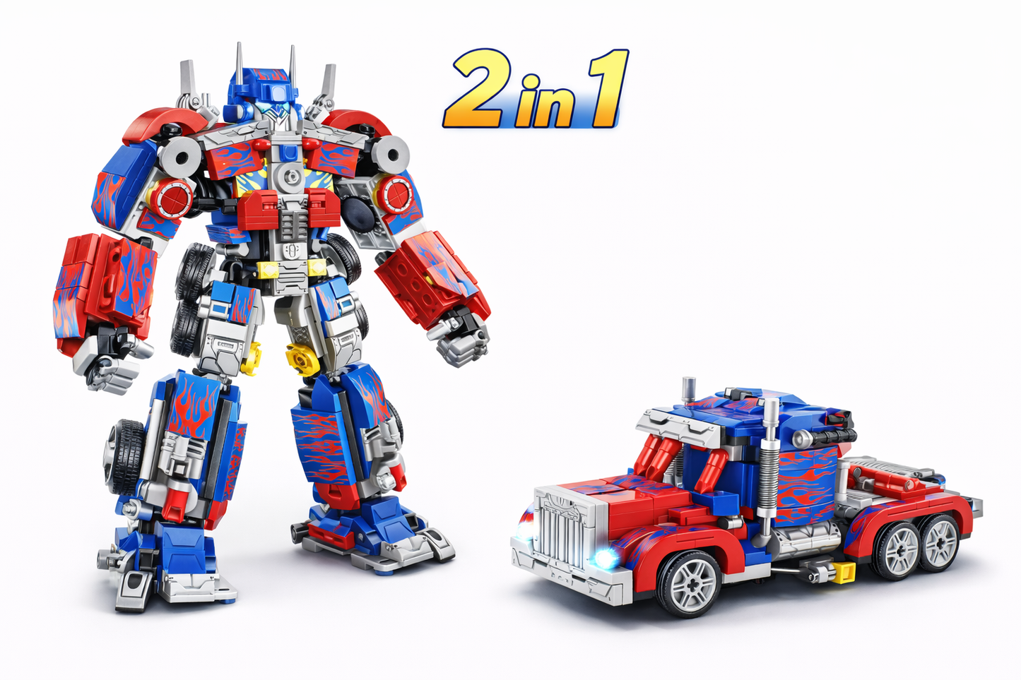 🤖 2-in-1 Transforming Robot Truck Building Set