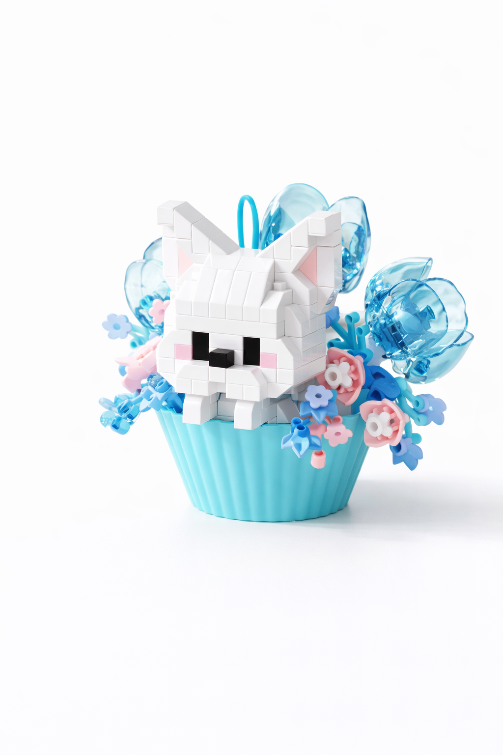 Mini Bunny Cupcake Garden Building Block Set (250 Pieces)