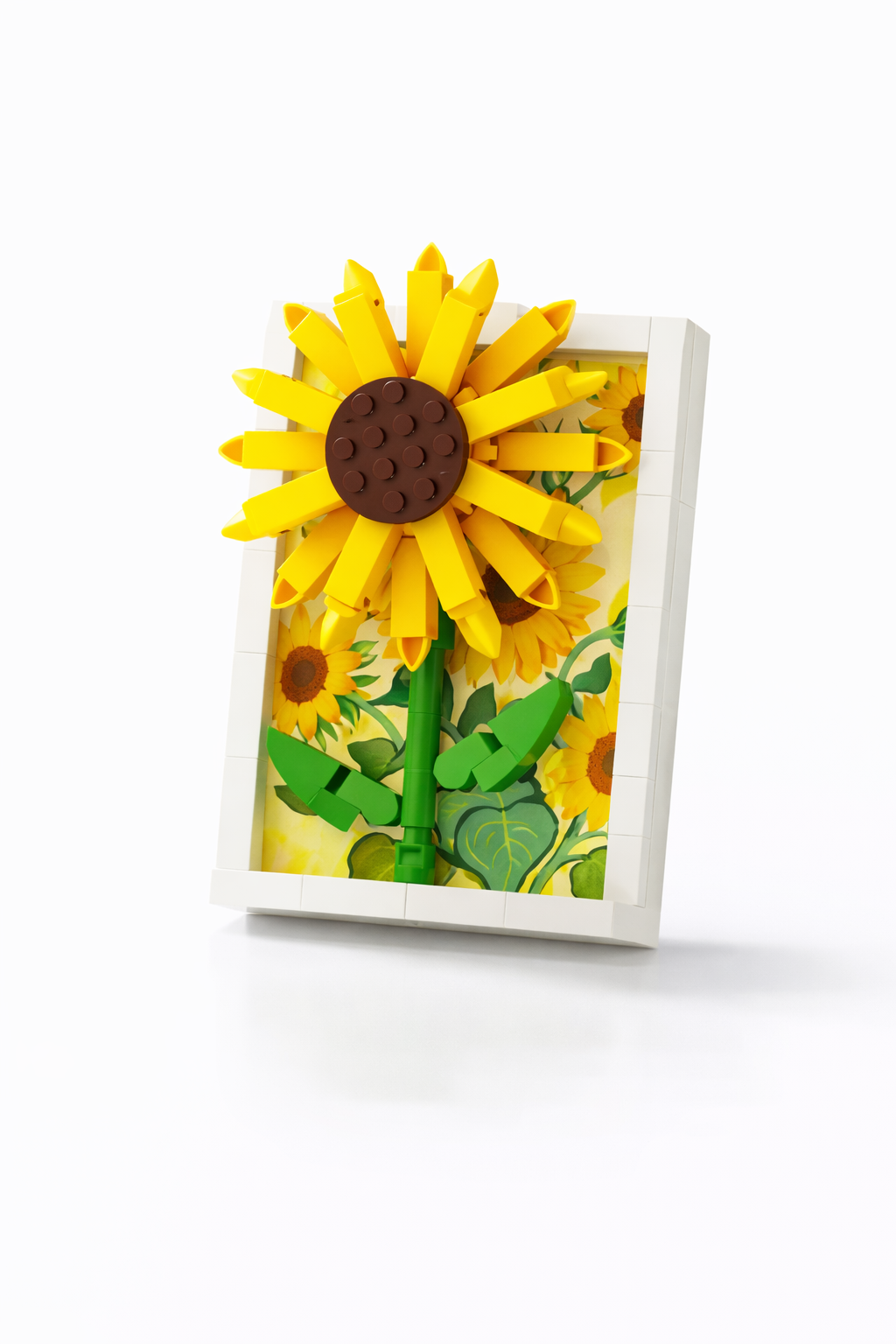 Sunflower Flower Frame Mini Building Block Set (146 Pieces)