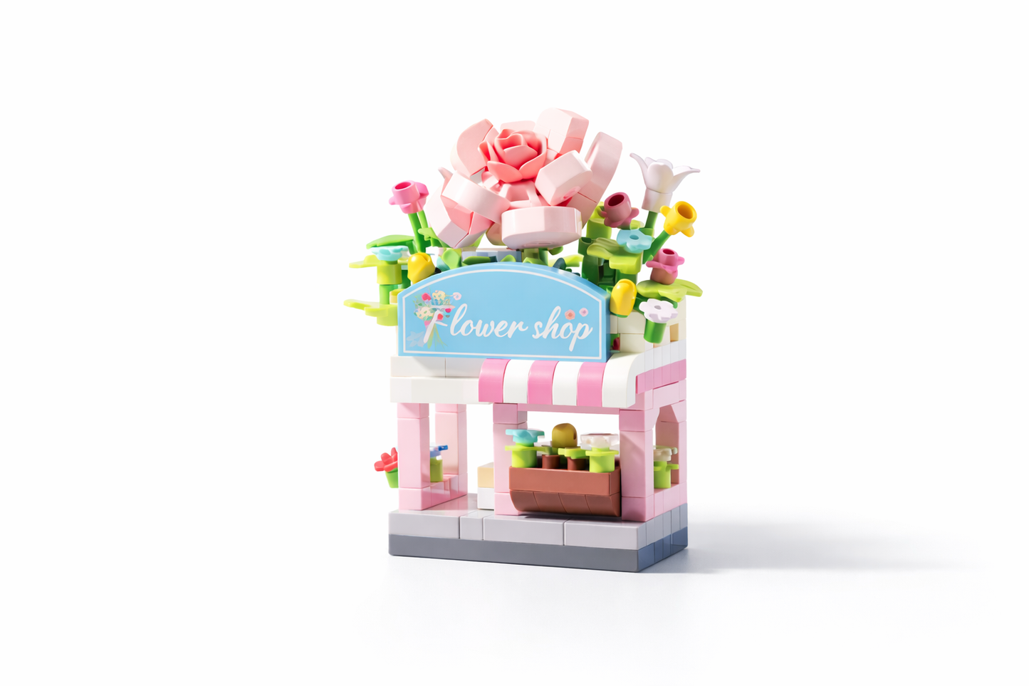 Mini Flower Shop Building Block Set (204 Pieces)