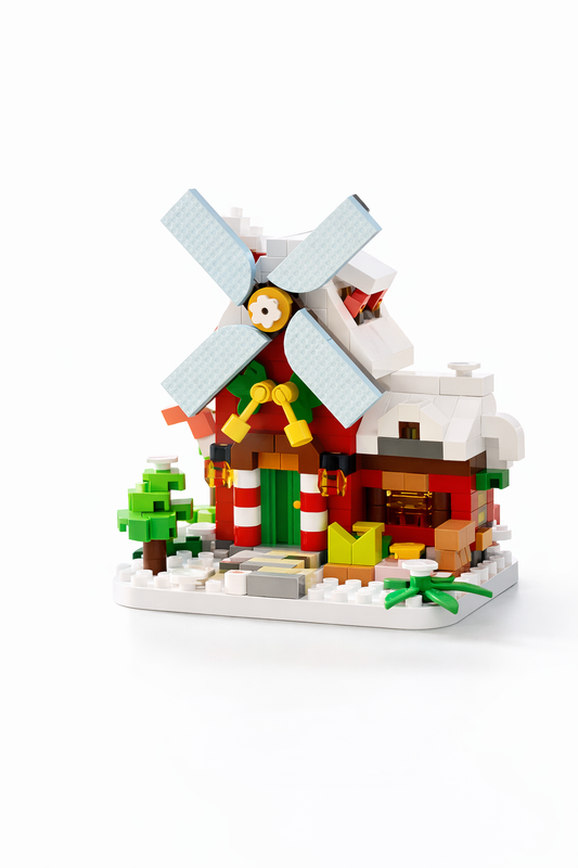 Windmill Cottage Mini Building Block Set (288 Pieces)