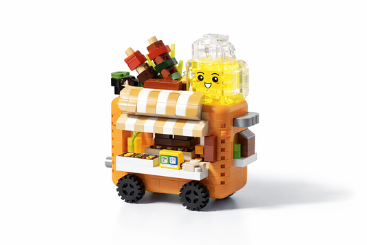 Mini BBQ Street Food Cart Building Block Set (342 Pieces)